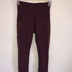 Lululemon Crop Legging *Mesh - size 2